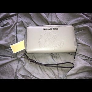 Limited edition grey floral Michael Kors wallet